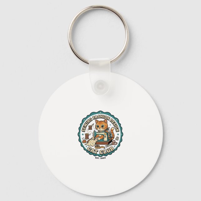 Porte-clés Conception de mode de couture Chat Cadeau pour ama (Recto)