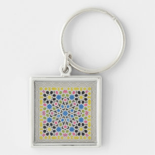 Porte-clés Conception de mosaïque d'Alhambra, 'de l'Arabe