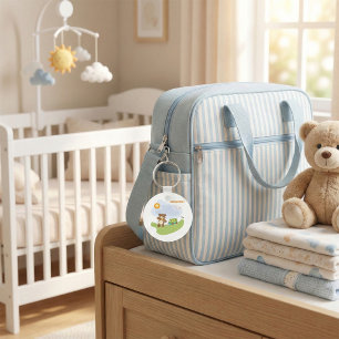 Porte-clés Conception de nurserie pour bébé avec ours en pelu