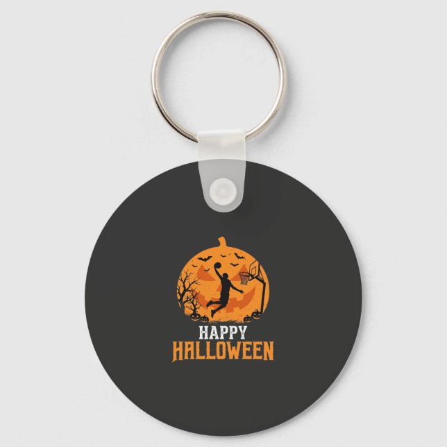 Porte-clés Conception de panier de basketball Halloween Dunk  (Recto)