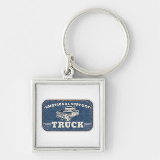 Porte-clés Conception de patch vintage pour camion de soutien
