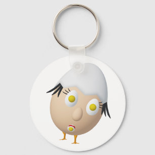 Porte-clés Conception de personnage d'œuf fantaisiste RG & RA