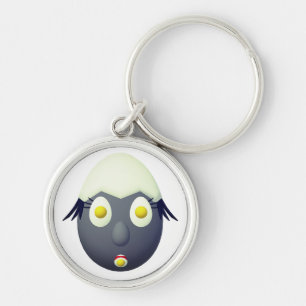 Porte-clés Conception de personnage d'œuf fantaisiste RG & RA
