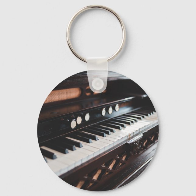 Porte-clés Conception de piano mignonne (Recto)