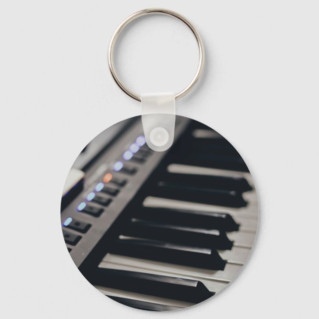 Porte-clés Conception de piano mignonne (Recto)
