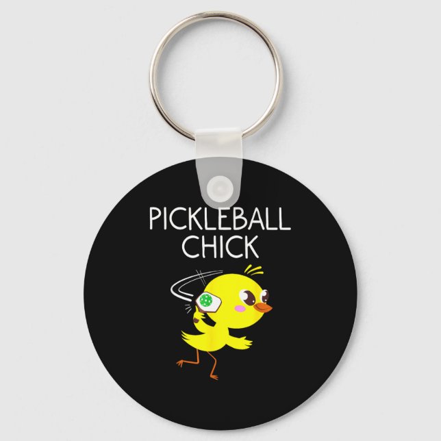 Porte-clés Conception de pickleball unique pour les femmes fi (Recto)