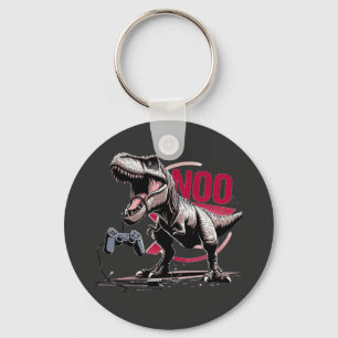Porte-clés Conception de rage de joueur de T-Rex terminée