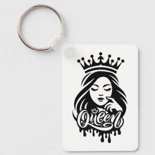Porte-clés Conception de Reine – Couronne Royale Élégante