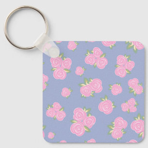 Porte-clés Conception de rose antique romantique