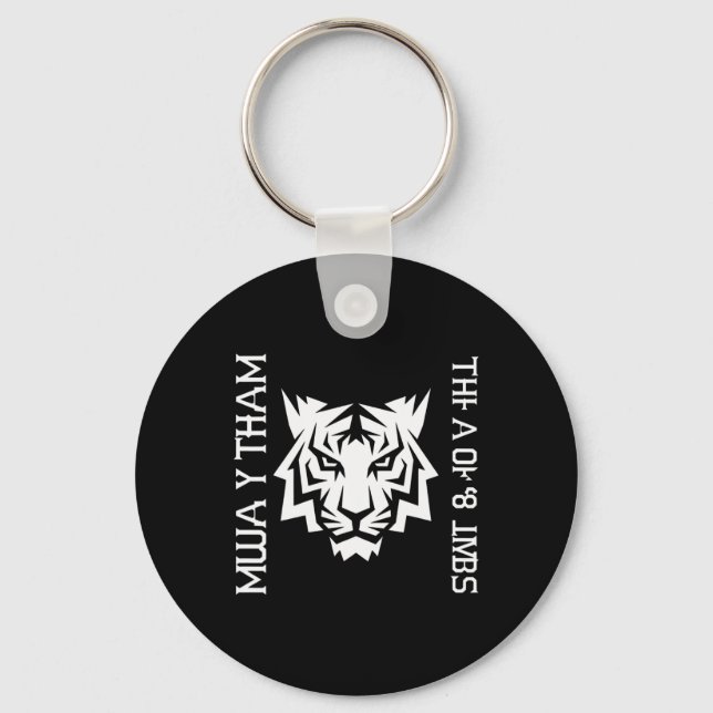 Porte-clés Conception de S Muay Thai Tiger Art Of 8 Limbs Kic (Recto)