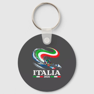 Porte-clés Conception de ski d'hiver Italie Srts Italia Desig