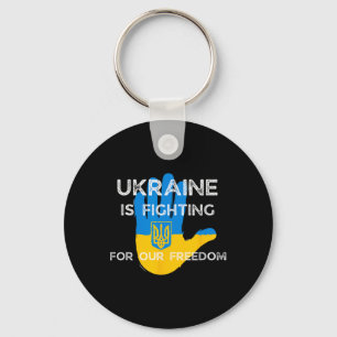 Porte-clés Conception de soutien du drapeau ukrainien Ukraine