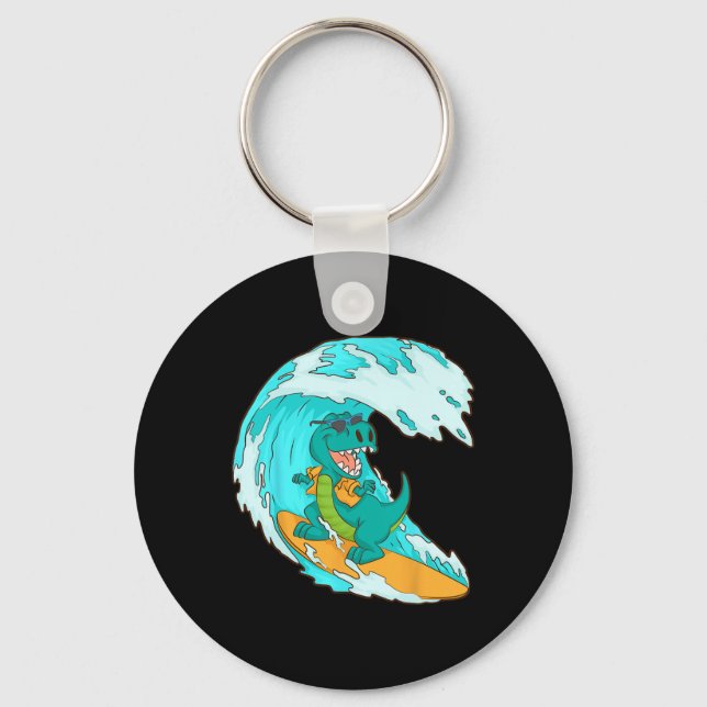 Porte-clés Conception de surf cool pour hommes femmes surfeur (Recto)