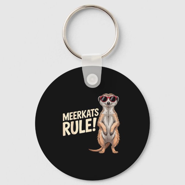 Porte-clés Conception de suricate pour hommes femmes enfants  (Recto)