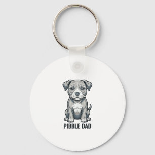 Porte-clés Conception de t-shirt de chien de gravure vintage