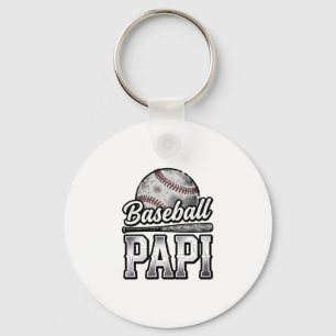 Porte-clés Conception de t-shirt de papa de baseball vintage