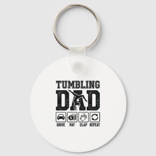 Porte-clés Conception de T-shirt Tumbling Dad Drive Pay Clap