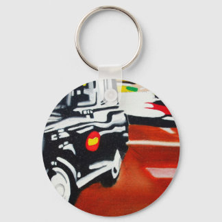 Porte-clés conception de taxi noir de londres