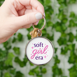 Porte-clés Conception de texte de l'ère Soft Girl