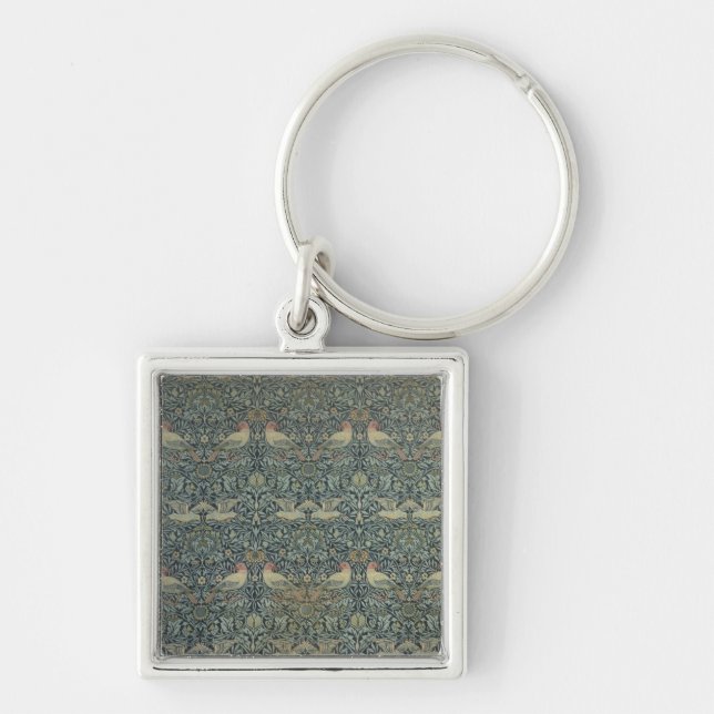 Porte-clés Conception de tissu de colombe et de Rose, c.1879 (Devant)