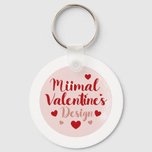 Porte-clés Conception de typographie d'amour minimal pour la