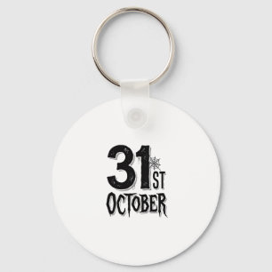 Porte-clés Conception de typographie Halloween Vintage 31 oct