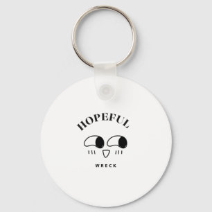 Porte-clés Conception de typographie minimaliste épave pleine