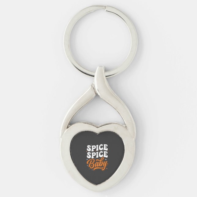 Porte-clés Conception de typographie rétro Halloween Spice Sp (Devant)
