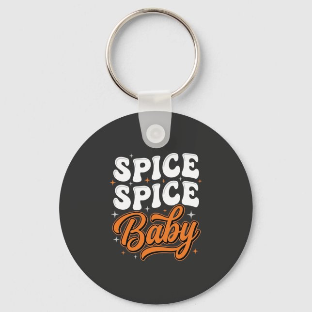 Porte-clés Conception de typographie rétro Halloween Spice Sp (Recto)
