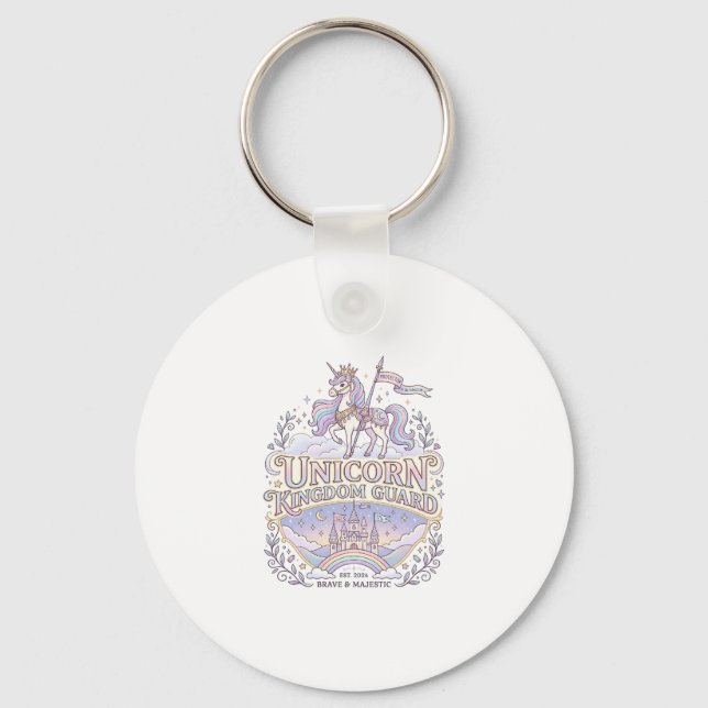 Porte-clés Conception de vecteur de cadeau de licorne Wanderl (Recto)