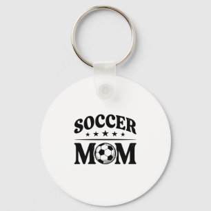 Porte-clés Conception de vecteur de chemise de maman de footb