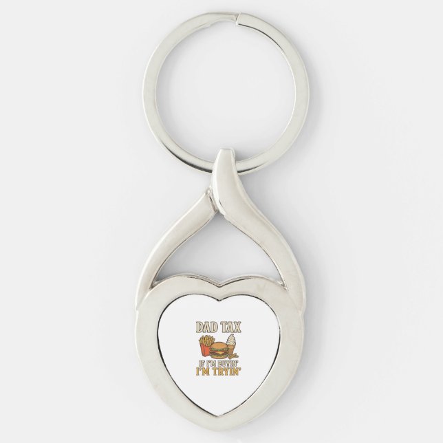 Porte-clés Conception de vecteur de citation de papa de nourr (Devant)