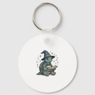 Porte-clés Conception de vecteur de magicien de tortue mignon