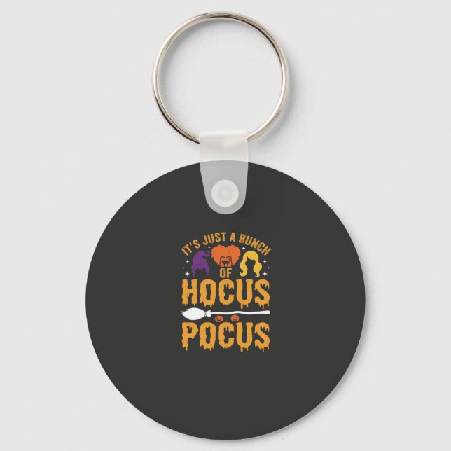 Porte-clés Conception de vecteur de sorcière de Hocus Pocus H (Recto)