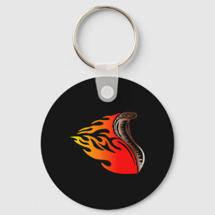 Porte-clés conception des flammes de cobra