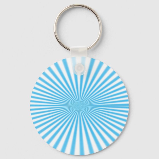 Porte-clés conception d'étoile bleue cool (Recto)