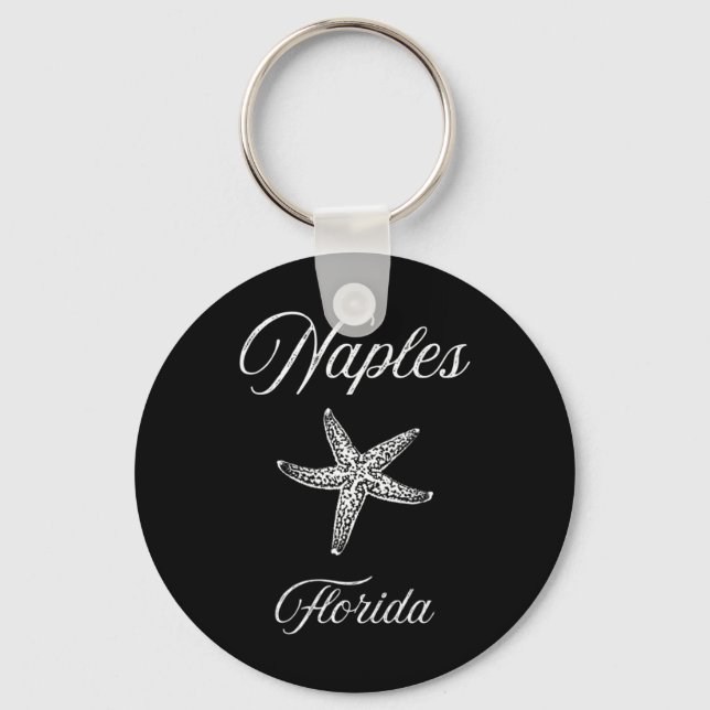Porte-clés Conception d'étoile de mer de Naples Fl  (Recto)