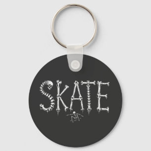 Porte-clés Conception d'horreur de skate squelette