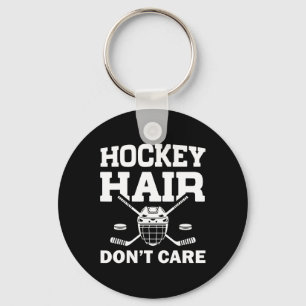 Porte-clés Conception drôle de hockey sur glace pour filles f