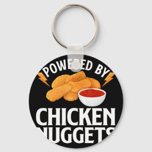 Porte-clés Conception drôle de nugget de poulet pour hommes f