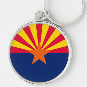 Porte-clés Conception du drapeau de l'État de l'Arizona