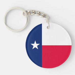 Porte-clés Conception du drapeau de l'État du Texas