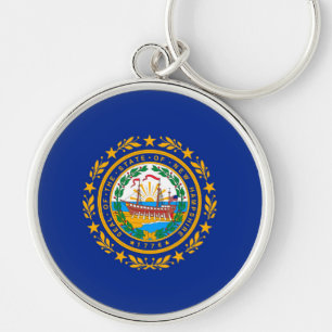Porte-clés Conception du drapeau d'état du New Hampshire