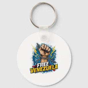 Porte-clés Conception du drapeau du Venezuela Cœur du Venezue