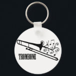 Porte-clés Conception du vecteur Trombone<br><div class="desc">T-shirts et cadeaux Trombone Vector Design</div>