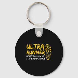 Porte-clés Conception d'Ultra Marathon pour un coureur d'ultr