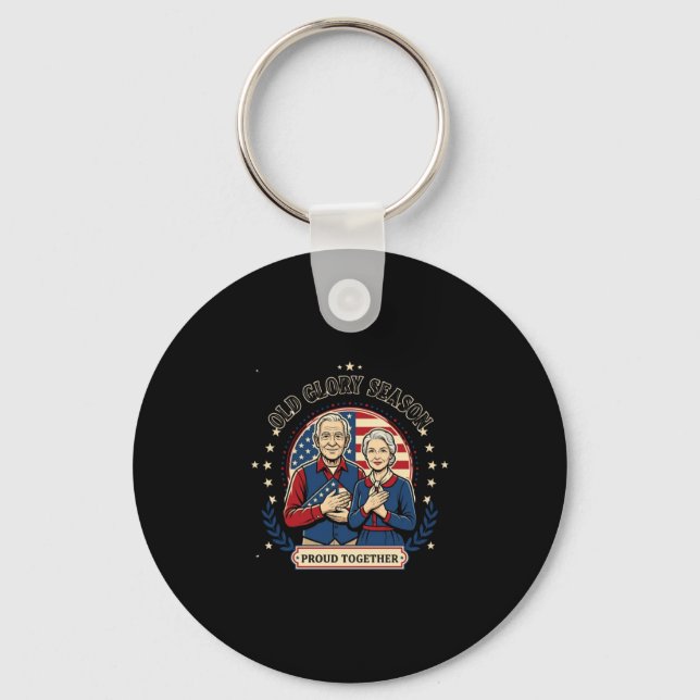 Porte-clés Conception ensemble fièrement patriotique vintage  (Recto)