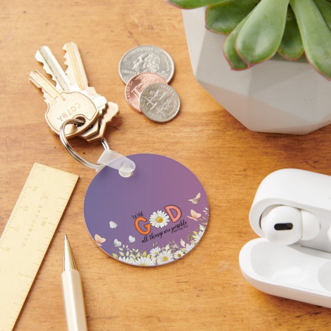 Porte-clés Conception florale (Bureau)