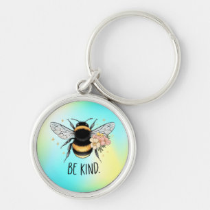 Porte-clés Conception Florale de l'Abeille Mignonne 'Soyez Ge