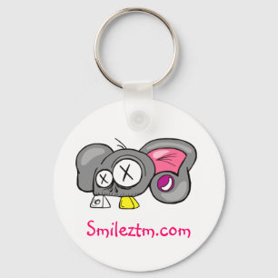 Porte-clés Conception folle de tête de souris